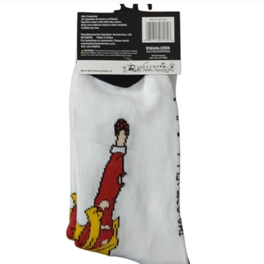 4/$25 Betty Boop Cartoon Character Novelty Crew Socks New